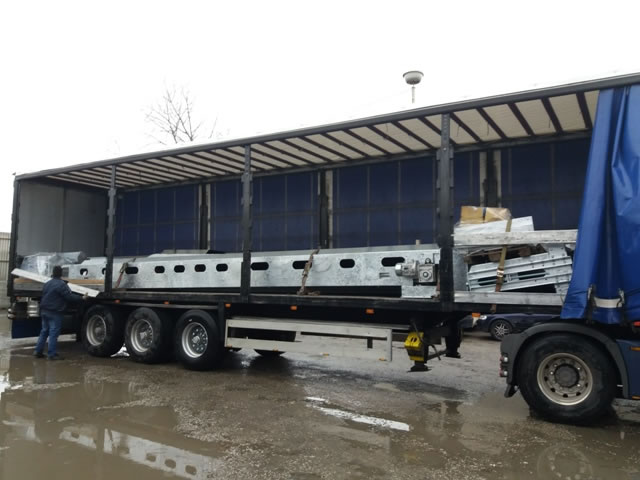 Hot deep galvanised belt conveyors in a municipal  waste water treatment plant