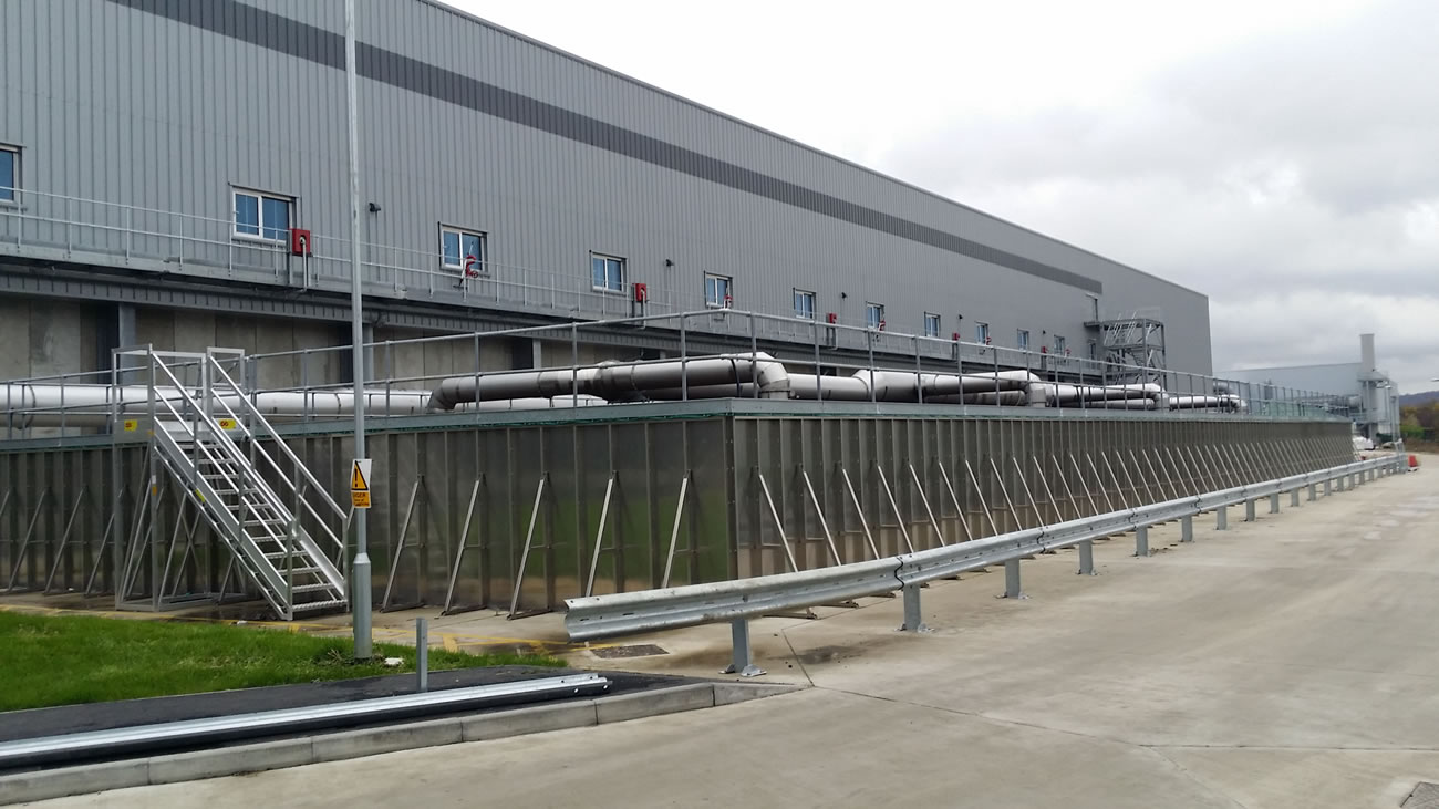 Biofilter in a municipal solid waste recycling plant 