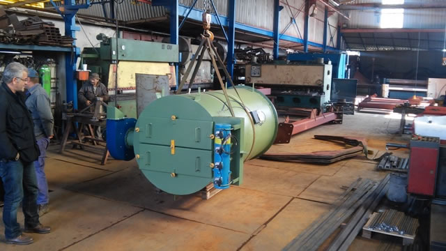 Construction of round shaped filter for dedusting conveyor belts