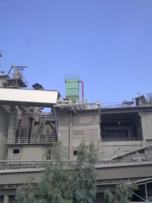 Dedusting of different positions in a cement factory