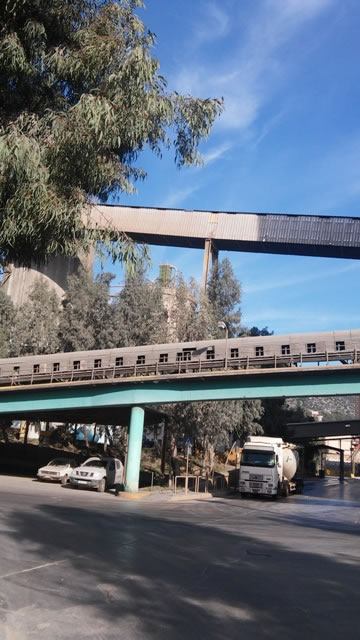 Dedusting of a long belt conveyor for ship loading with cement