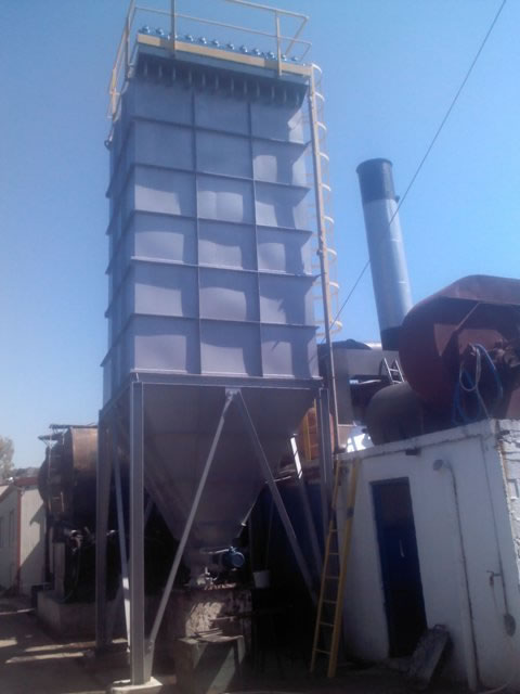 Dedusting a biomass fired boiler