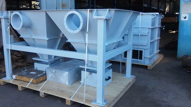 Packing of a cartridge filter for dedusting a pigment factory