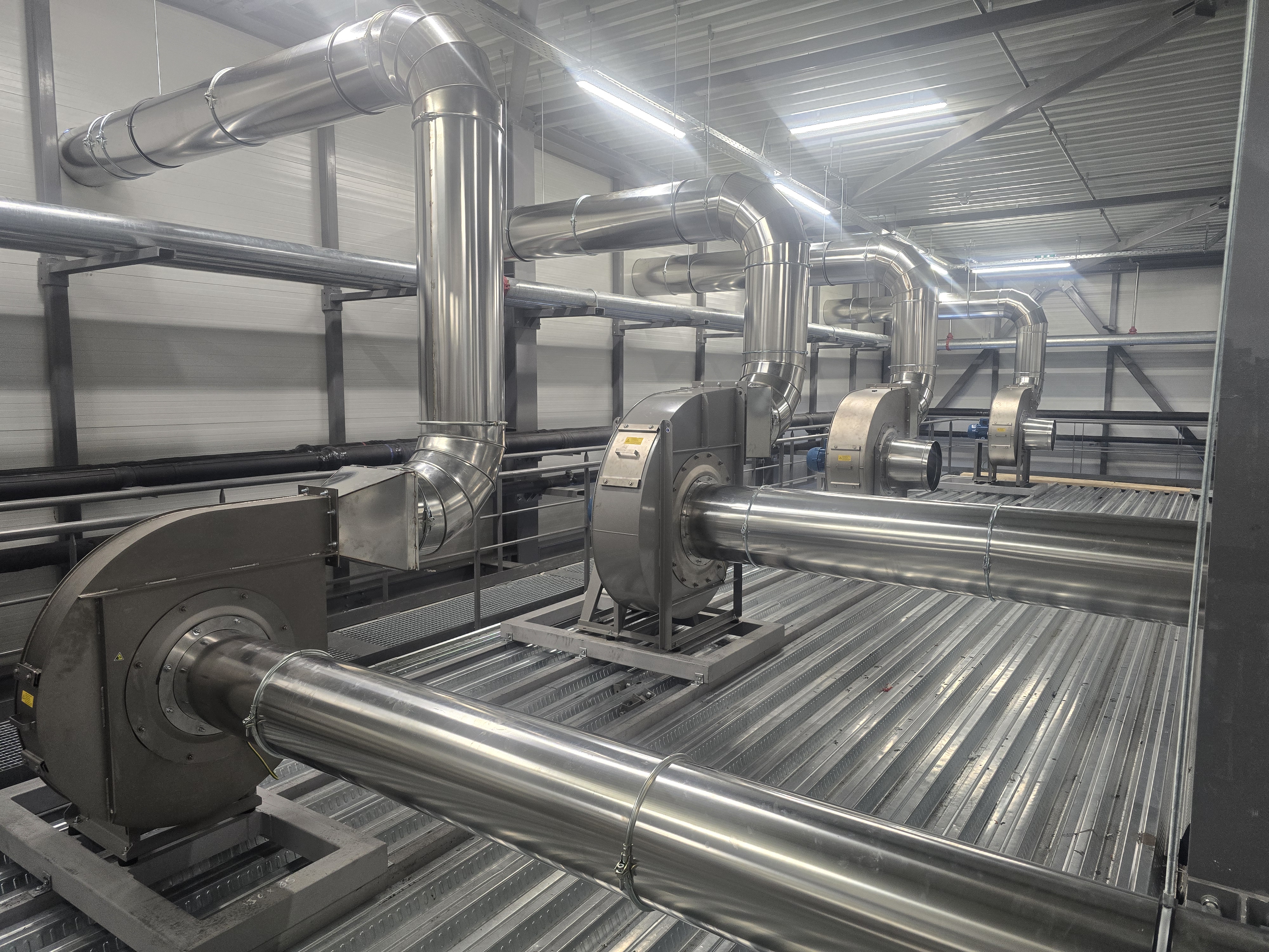 Φυγοκεντρικοί ανεμιστήρες για εξαερισμό εργοστασίου συσσωρευτών Λιθίου